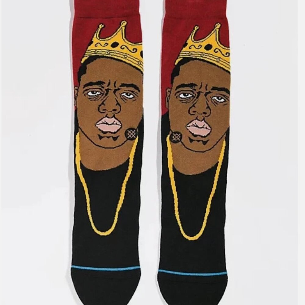 Stance x The Notorious B.I.G. Resurrected Crew Socks - NWT Sz L- Biggie Smalls - Picture 2 of 2